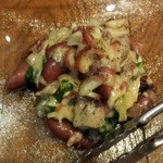 ラ･マンチーナ - ホタルイカ、菜の花、ウルイのバーニャカウダソース