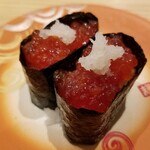 回転寿し トリトン - 紅筋子軍艦。