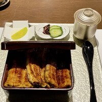 割烹蒲焼 横浜八十八 NEWoMan横浜店 - 天丸（一尾半）肝吸い変更 
                    蜂蜜レモンが付いています♪