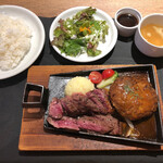 Nikubaru Nono - 特選牛ハラミ&黒毛牛ハンバーグ定食