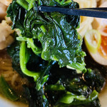 横濱家系ラーメン 幸家 - ほうれん草は美味♫