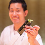 Sushi Yamada - 胡瓜と干瓢の手巻き