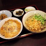 Yabu Soba - ミニかつ丼＋冷たぬき（Ｂランチ）：1,000円