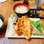 Yokohama Sumiyaki Ikouka Azamino - アジフライ定食