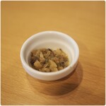 麺屋 木ノ下 - 味変アイテムのキノコのマリネ