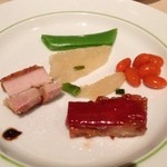 中国飯店 富麗華 - 焼き物入り前菜盛り合わせ（北京ダックコース）