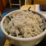大山庵 - しらす丼セット 950円 そば大盛 100円