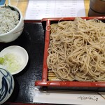 大山庵 - しらす丼セット 950円 そば大盛 100円