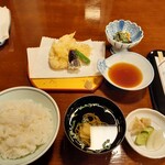 うらわのうなぎ 萬店 - なまず天ぷら御膳2400円