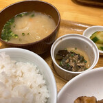 大納言 - ごはん・味噌汁・小鉢など