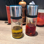 支那そばや - 花椒オイル、自家製辣油