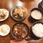 中国四川料理 錦水苑 - 麻婆豆腐セット　1000円