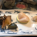 松野寿司 - 鮑　　　　帆立　　　　鯛