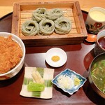 181178615 - へぎ蕎麦＆タレカツ丼定食