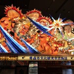 Michinoku Ryouri Nishimura - ワラッセの中に飾られている組ねぶた　2021年ねぶた金賞　雷公と電母