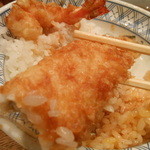 日本橋 天丼 金子半之助 - 穴子アップ