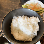 韓国家庭料理 青山 - ご飯はお代わり自由です。