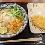 丸亀製麺 - スダチおろし冷やかけ＋レンコン天