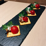 焼き鳥・日本酒ダイニング SAKi - いぶりがっことクリームチーズ