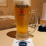 焼き鳥・日本酒ダイニング SAKi - 生ビール大