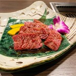 炭火焼肉 円寿 - 和牛ハラミ(タレ)