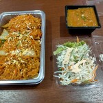 SAINO - テイクアウトしたチキンビリヤニセット840円  カレー1種類、サラダ付き ライタはなしだよ。