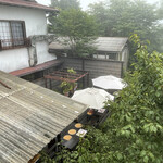 しげの屋 - テラス席上から