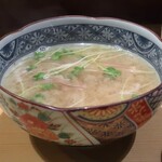 葵 - 茗荷とカイワレの味噌汁？