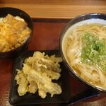 うどん大文字  - ごぼ天うどん＋ミニかつ丼