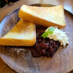 Cafe de M - 小倉トーストセット