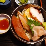 和食　たかむら - セットの海鮮丼