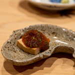 鮨 むらやま - 2022.8 余市産アンキモ 割りポン酢ジュレ