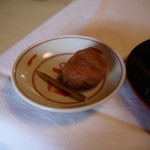 柳生の庄 - →ここから朝食☆　梅干し