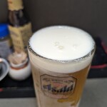 お食事処一 - 生ビール中（スーパドライ）550円