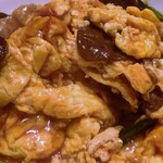 チャイニーズ・レストラン ハチ - ムースールー(豚肉とキクラゲの卵炒め)