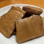 中華蕎麦 とみ田 - 「極太短冊メンマ」200円