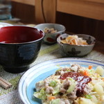 風楽里 - ひき肉野菜のチーズ焼き（今日のごはんより）