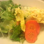 TRATTORIA AL SODO  - サラダと前菜（ポテトサラダ・人参マリネ）