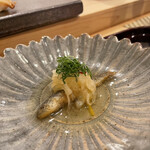 あま木 - 稚鮎　天然　南蛮づけ　適度な苦味楽しむ！