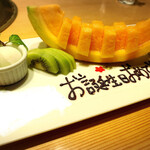 札幌焼肉 和牛いしざき - フルーツプレート