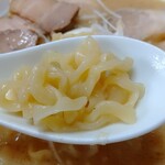 喜一 - 曽我製麺の平打ち中太麺