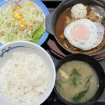 Matsuya - ブラウンソースエッグハンバーグ定食