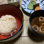 松田屋ホテル - 鯛御飯と止め椀