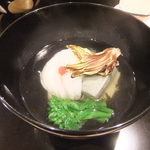 壽山 - よもぎ豆腐とアイナメ