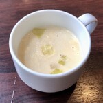Hambagu Daichi - ランチセットのスープ
