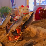 たき火炉端 雨やどり - 