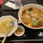 東京五十番 - 広東麺セット950円