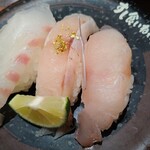 Sushi Kuine - まだい、のどぐろ、天然ヒラメ