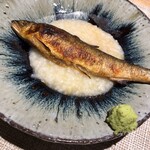 すずきの - 鮎の煮浸し 梅おかゆ