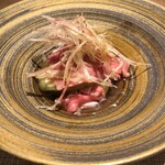 すずきの - 山形牛と茄子のおひたし